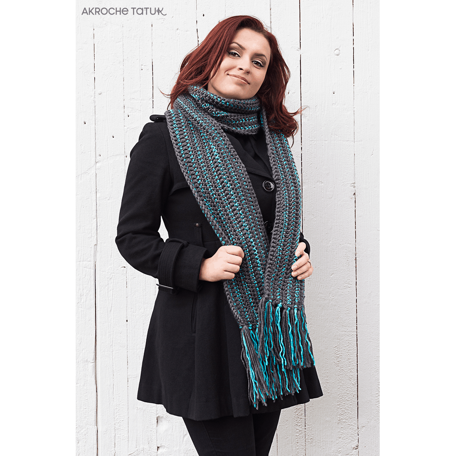 Nordik scarf — Crochet pattern – AkrocheTatuk