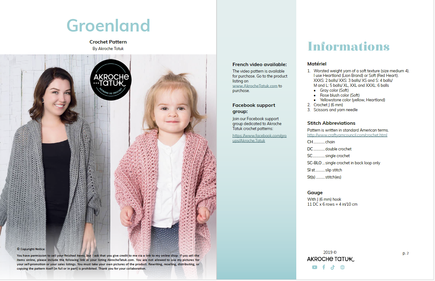 Groenland — Crochet pattern