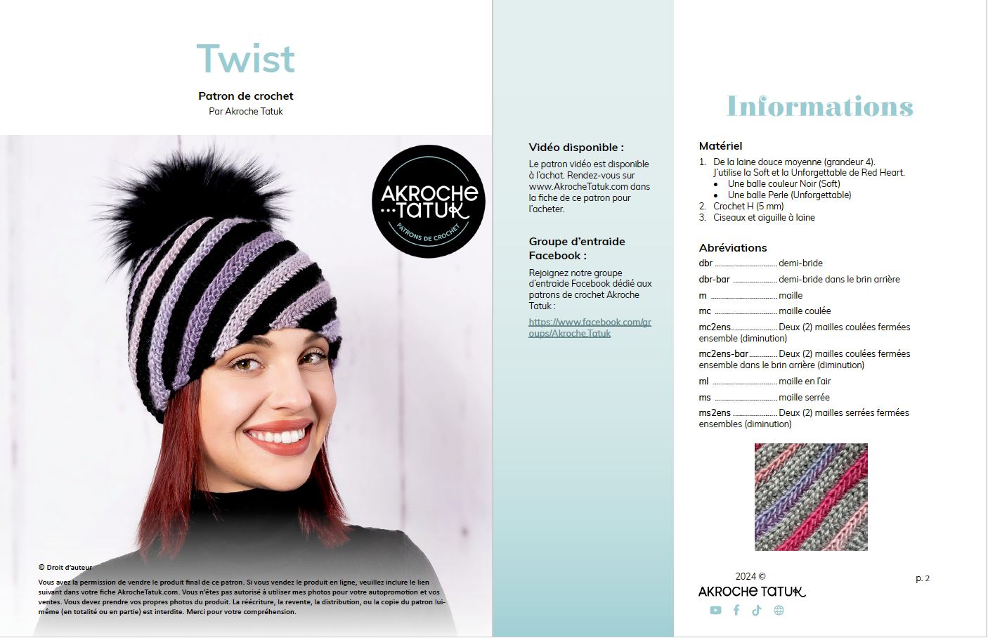 Crochet pattern - Twist