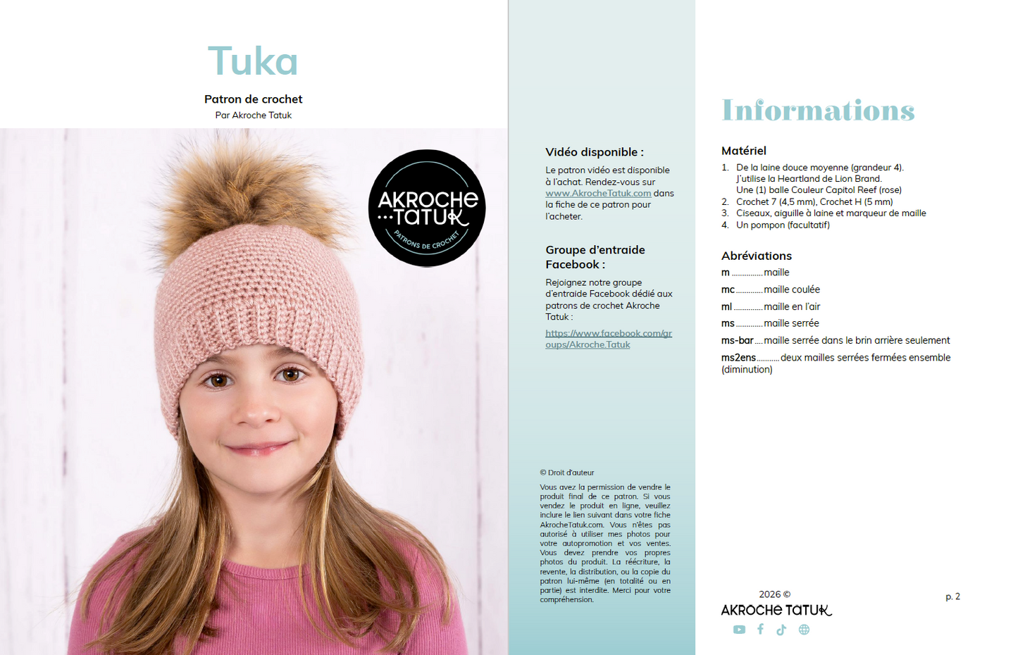 Crochet pattern - Tuka