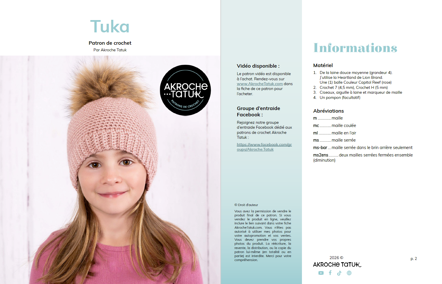 Crochet pattern - Tuka