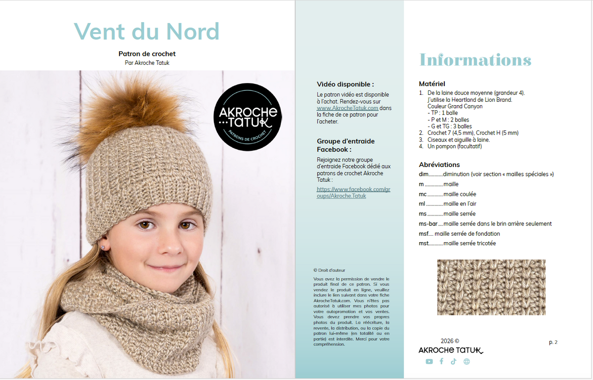 Crochet pattern - Northern Wind