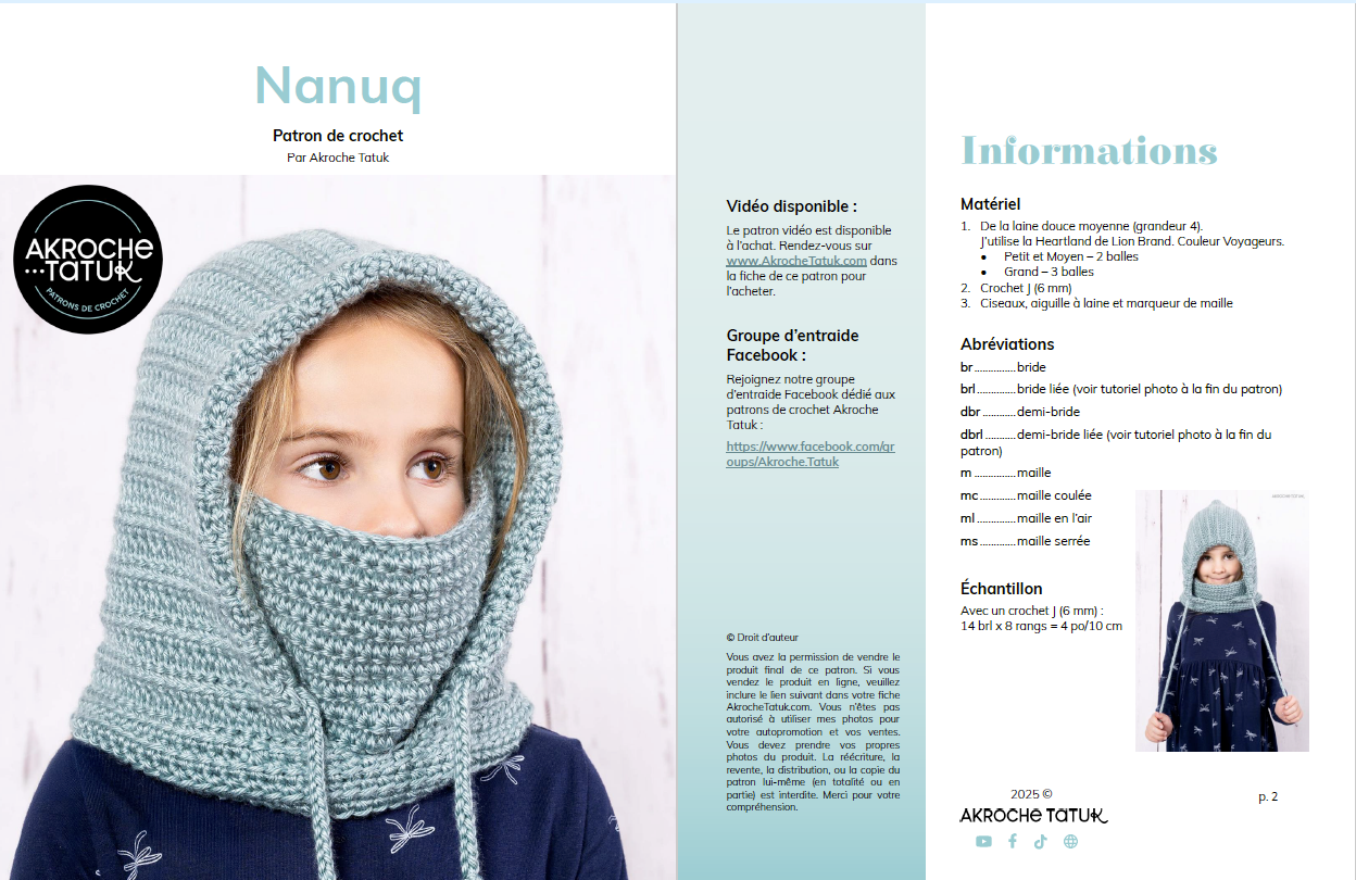 Patron au crochet - Nanuq