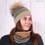 Patron au crochet tunisien - Illusion (tuque et cache-cou)