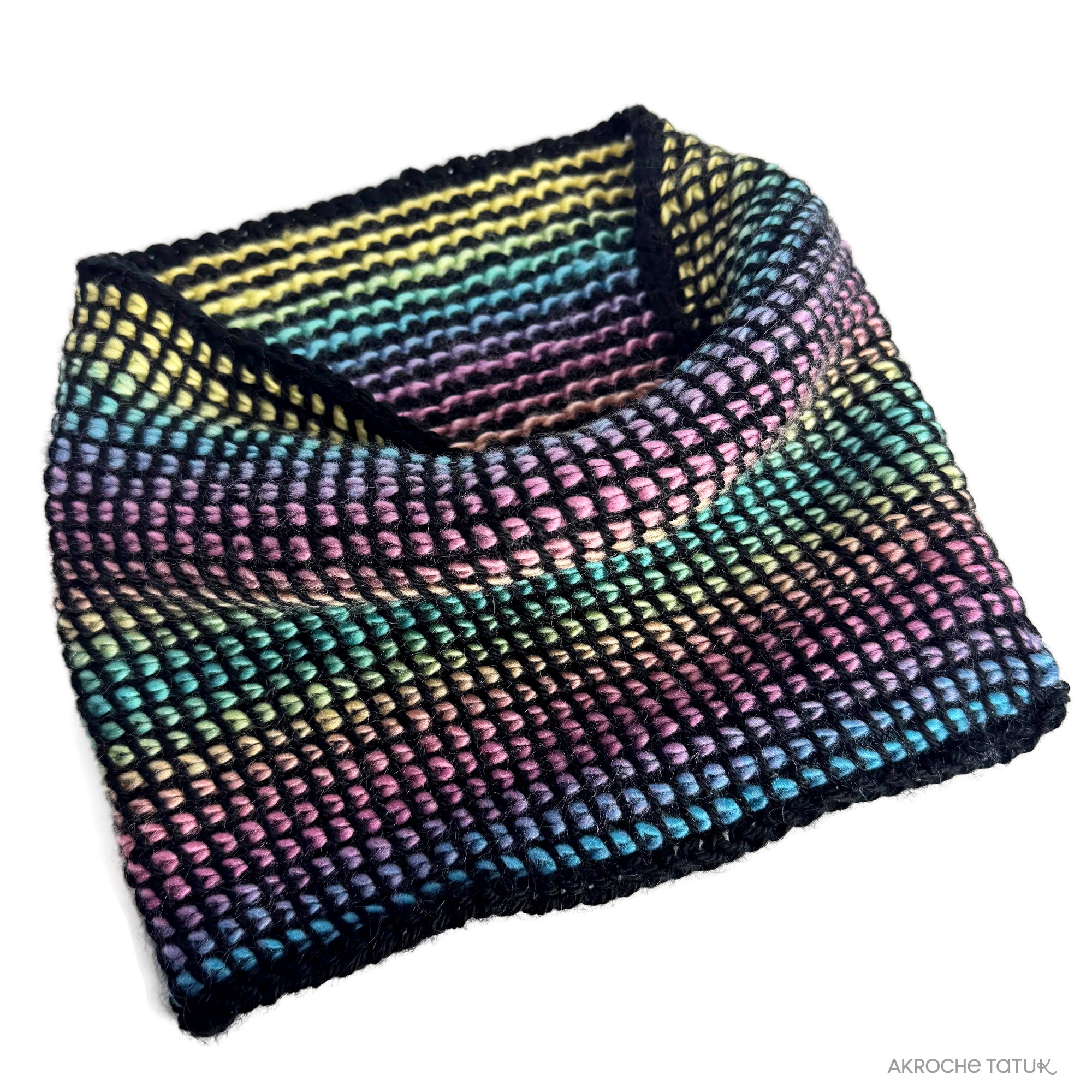 Patron au crochet tunisien - Illusion (tuque et cache-cou)