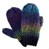 Patron au crochet tunisien - Mitaines illusion