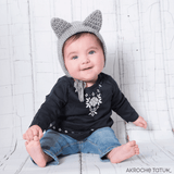 Patron au crochet - Bonnet Ourson et Chat