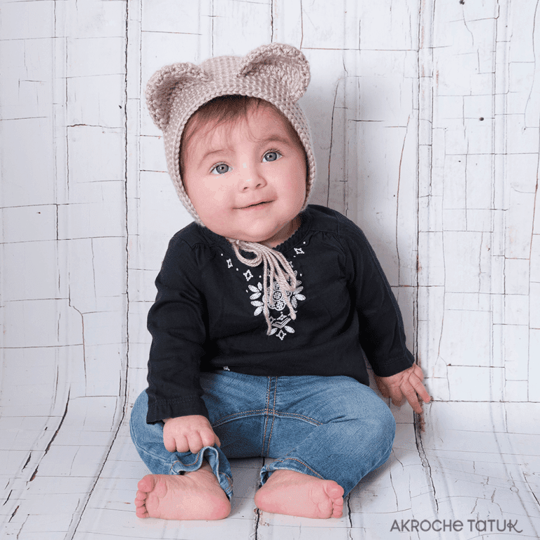 Patron au crochet - Bonnet Ourson et Chat