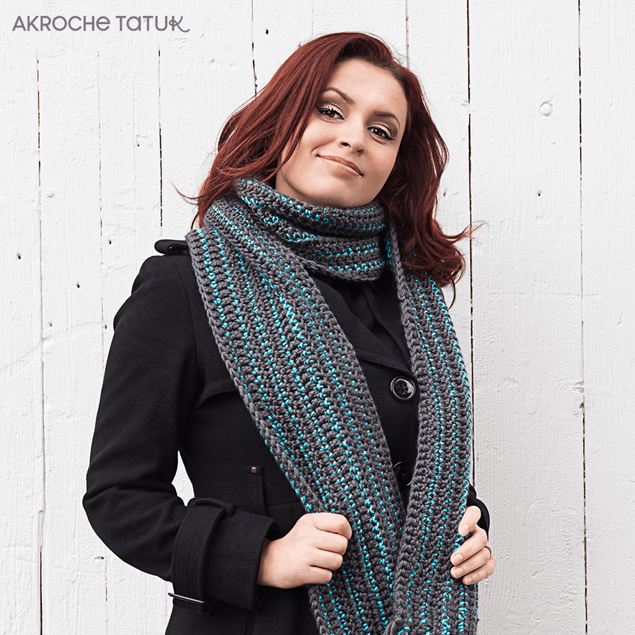 Nordik scarf — Crochet pattern