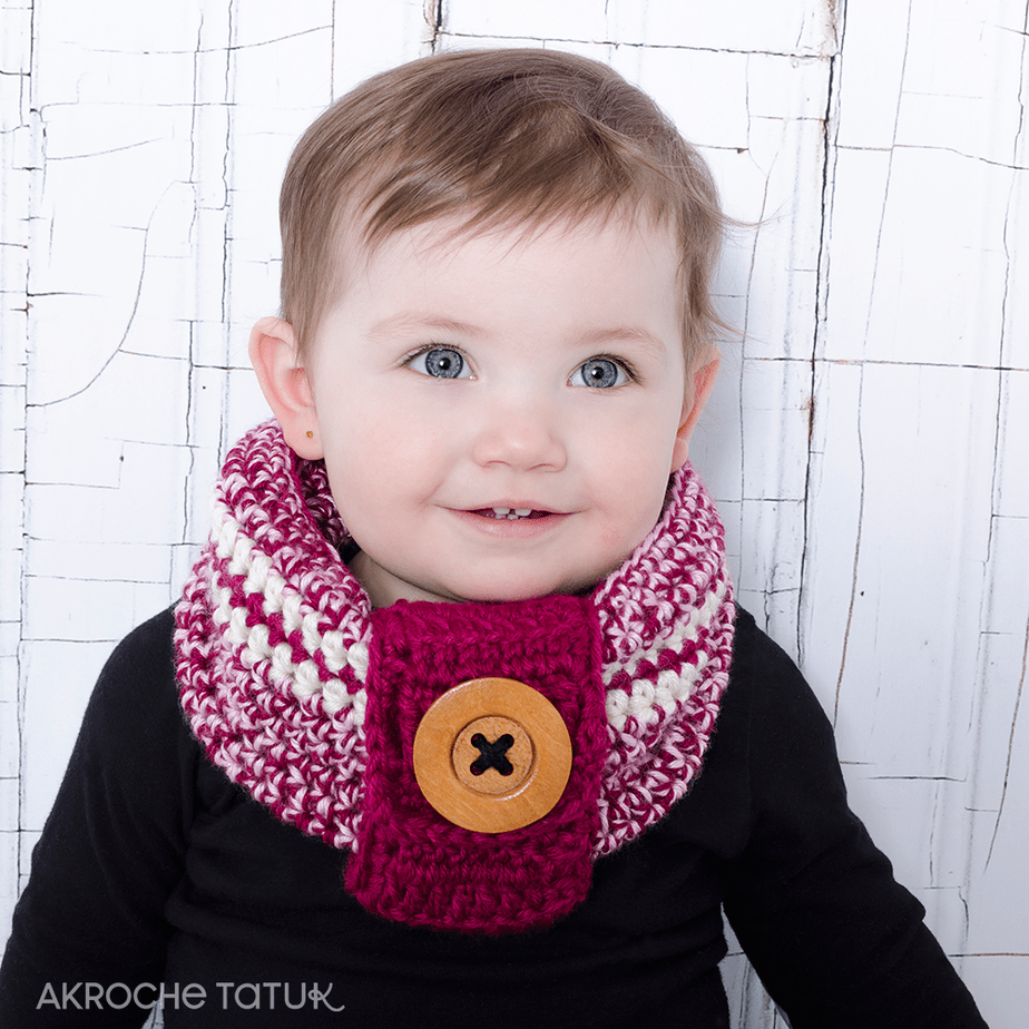 Baby cowl — Crochet pattern