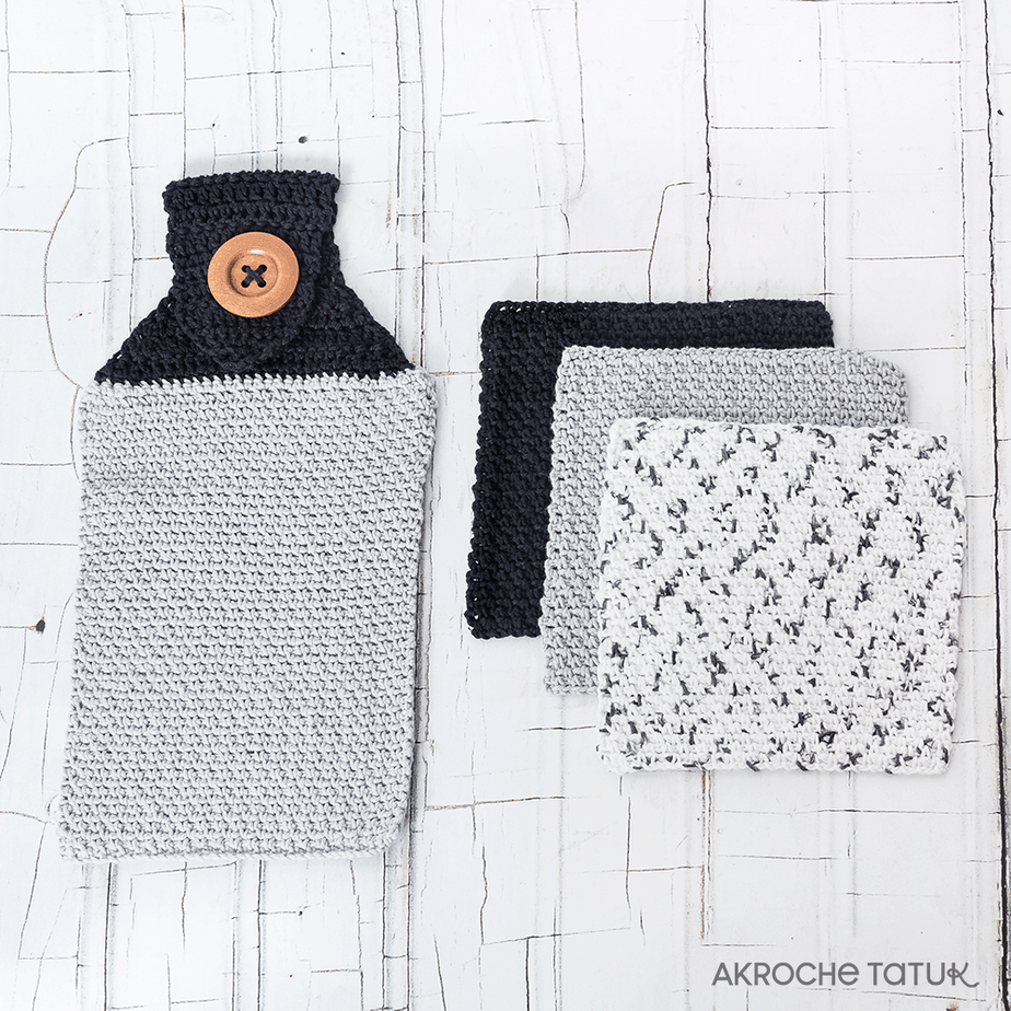 Dishcloth and handtowel — Crochet pattern