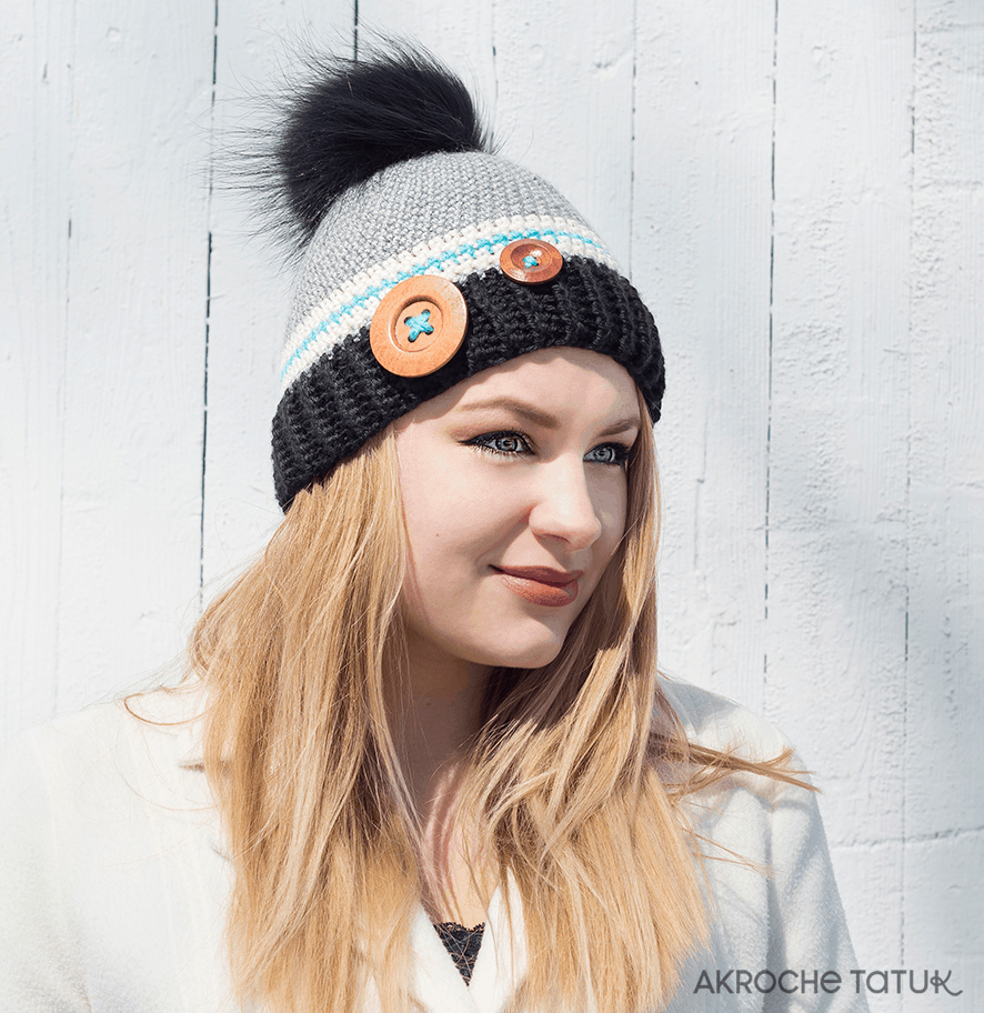 Patron au crochet - Tuque Rustik (version printemps & automne)