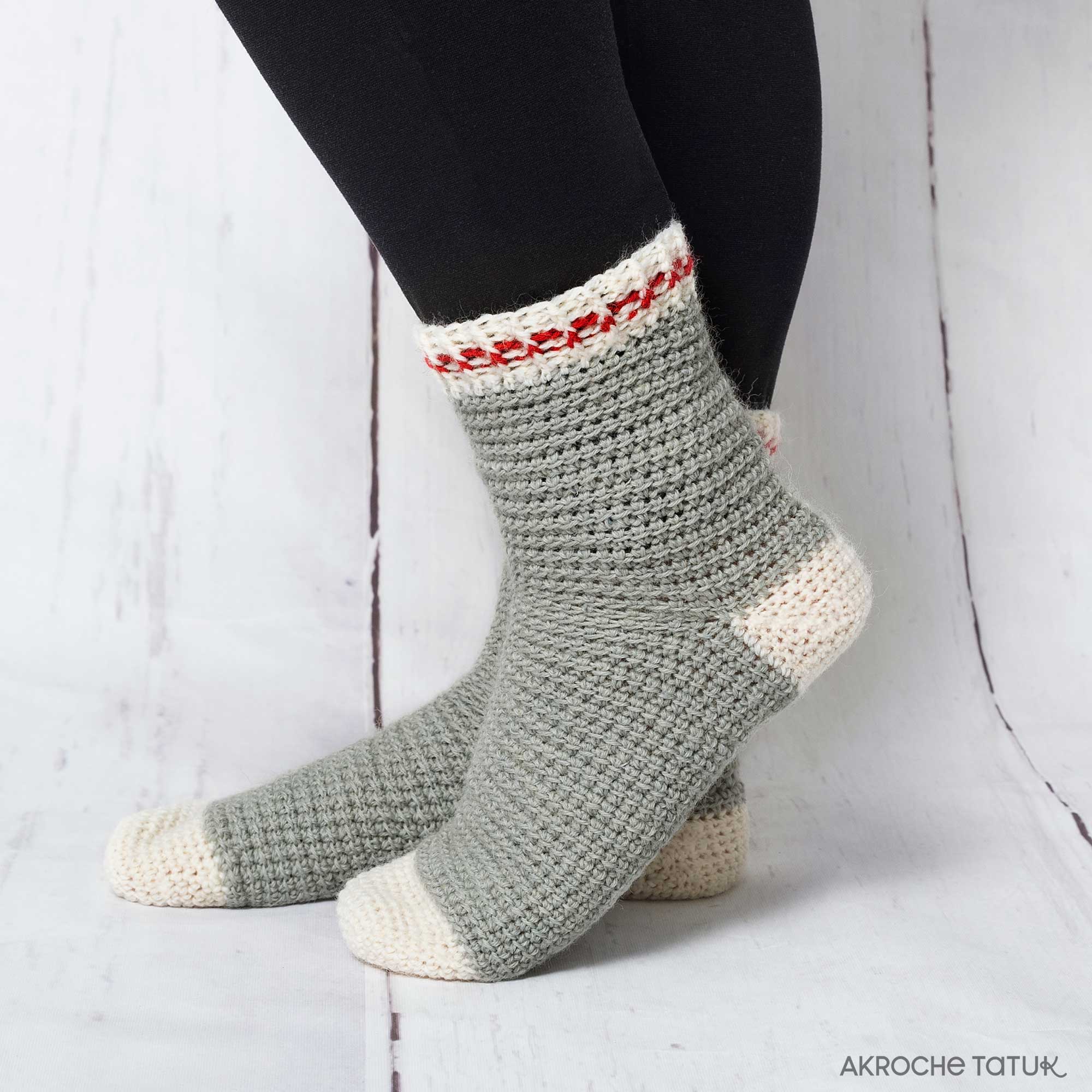 Saint-Laurent sock - Crochet pattern