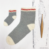Saint-Laurent sock - Crochet pattern