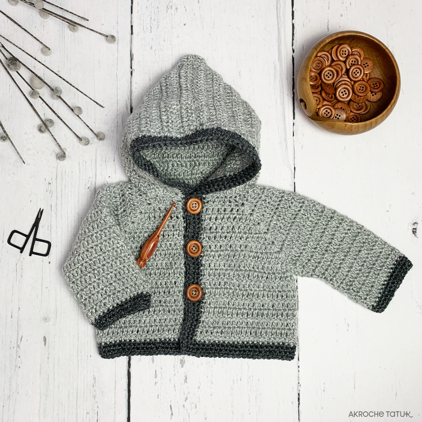 Junior Kardigan - Crochet pattern