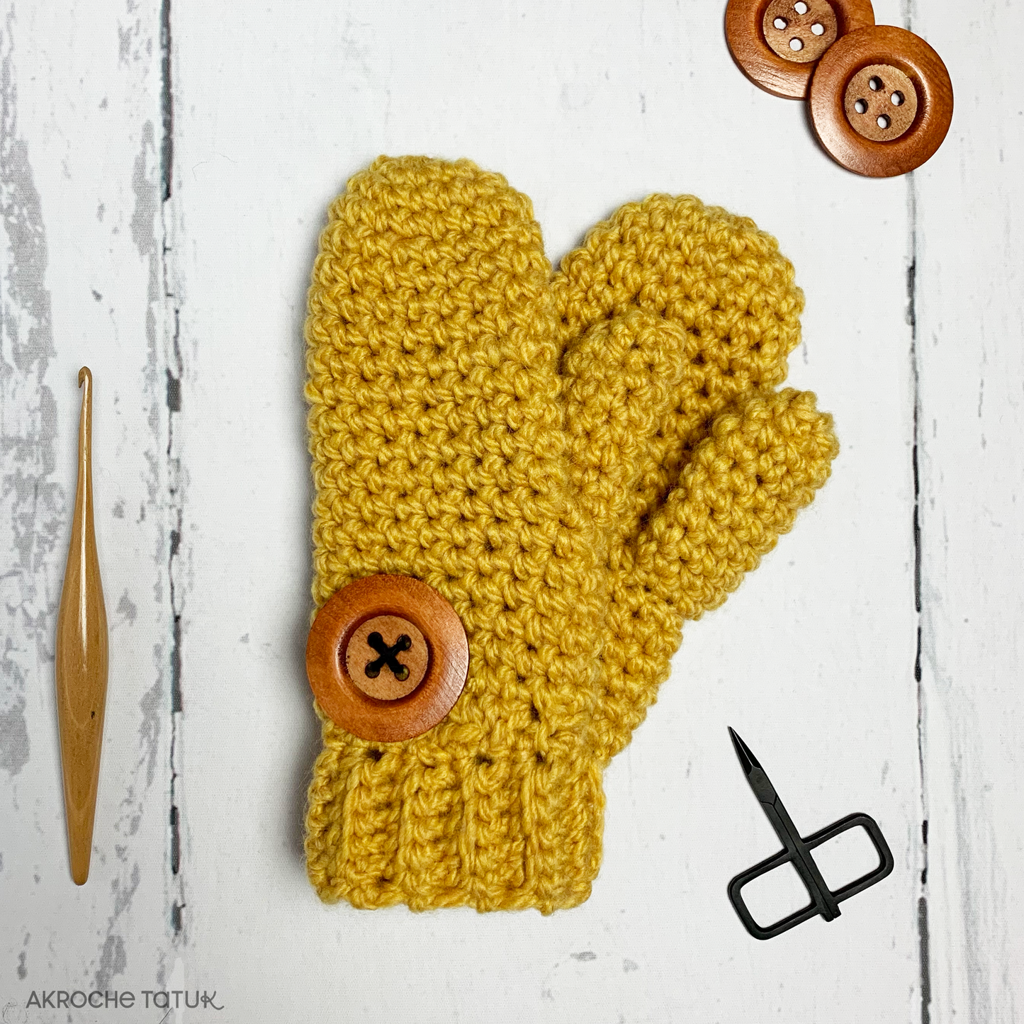 Kenogami mittens - Crochet pattern