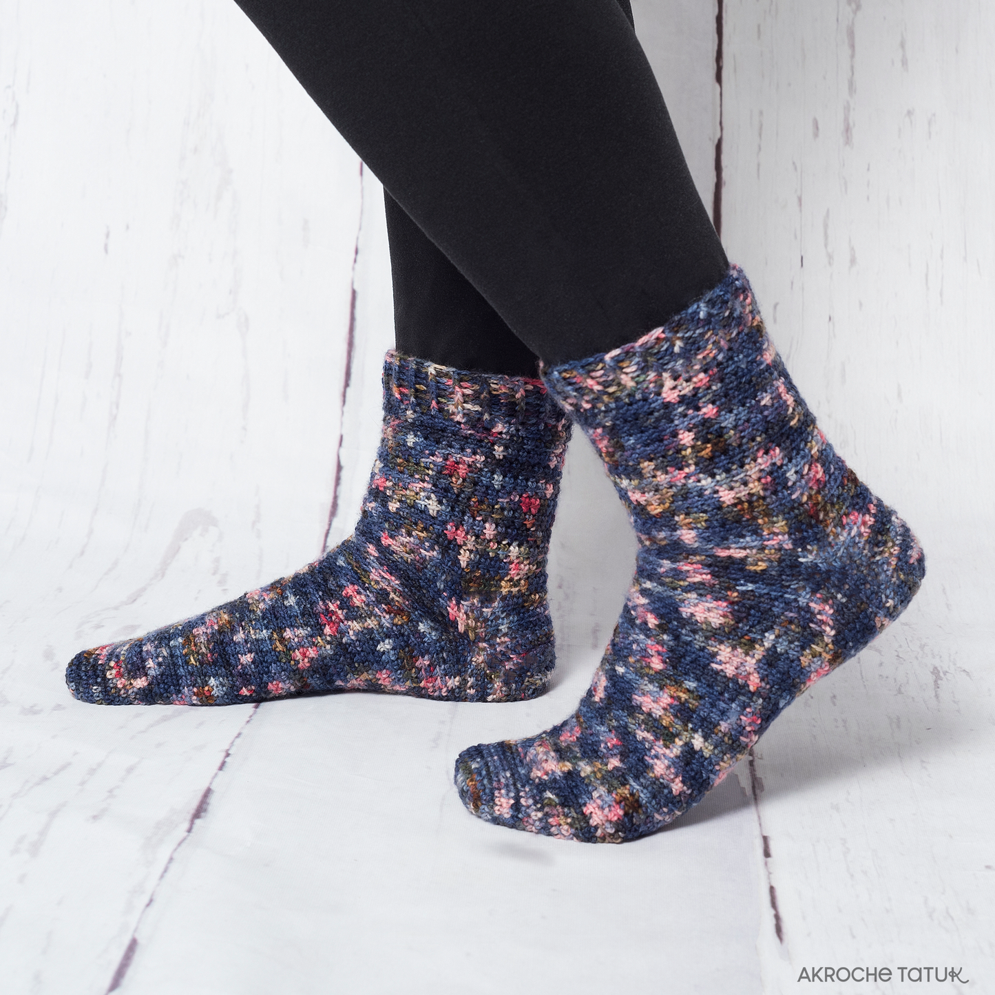 Saint-Laurent sock - Crochet pattern