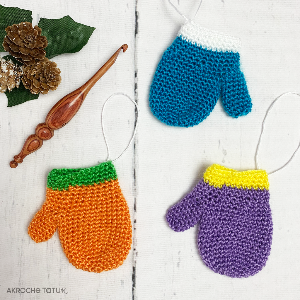 Hat Christmas tree ornament — Crochet pattern