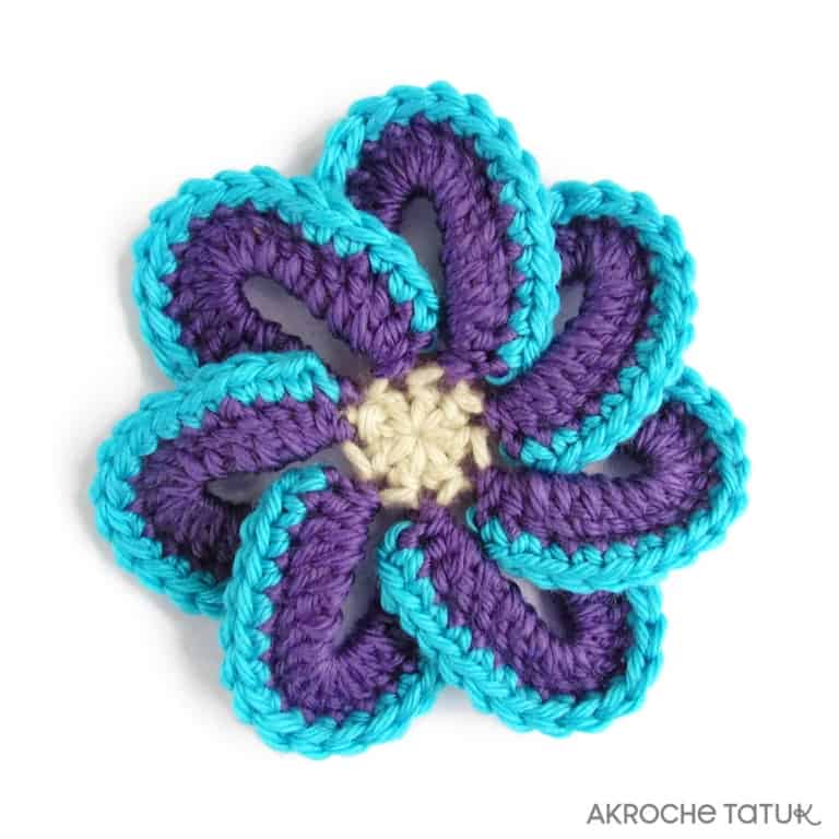 Tahiti flower — Crochet pattern