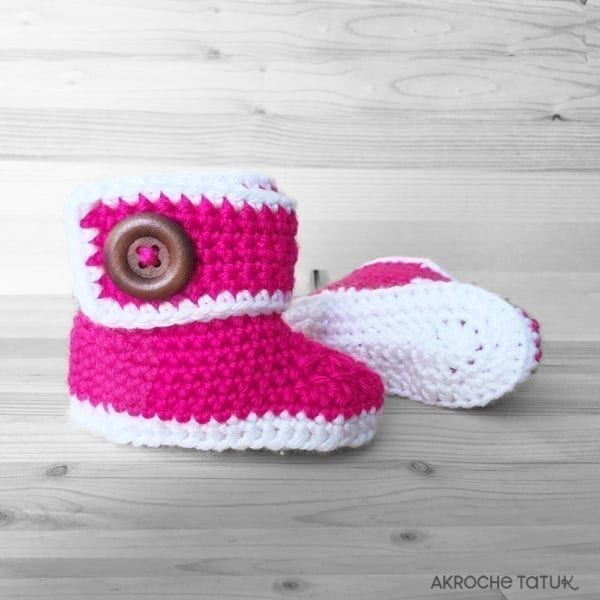 Konfo baby slippers — Crochet pattern