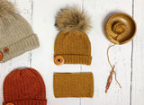 Norway trio (hat, cowl and mittens) - Crochet pattern